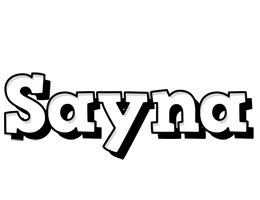 Sayna snowing logo