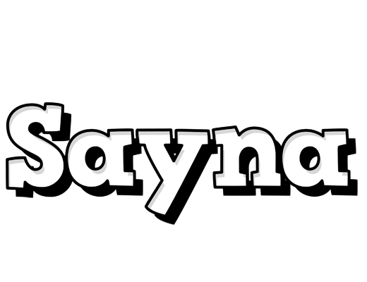 Sayna snowing logo