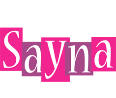 Sayna whine logo