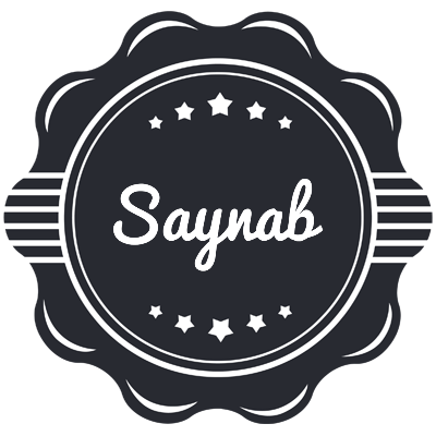 Saynab badge logo