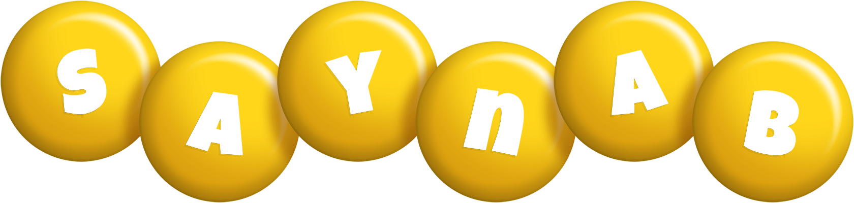Saynab candy-yellow logo