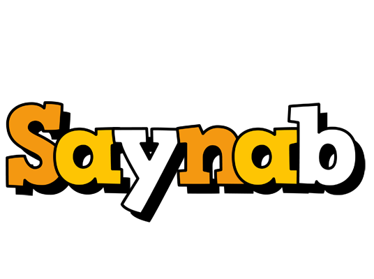 Saynab cartoon logo