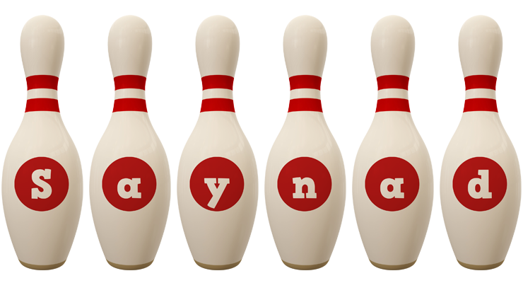 Saynad bowling-pin logo