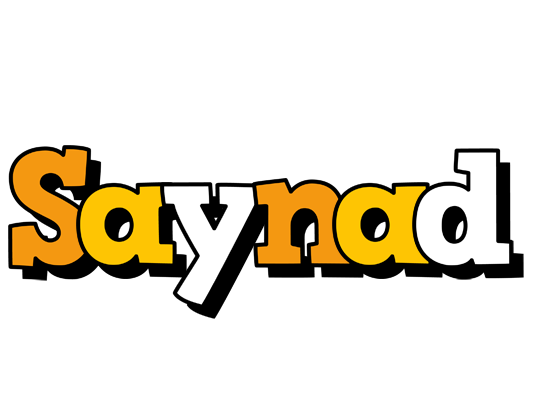 Saynad cartoon logo