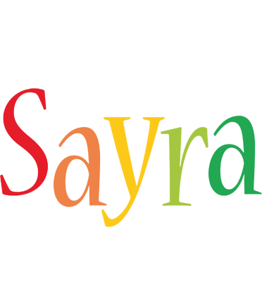 Sayra birthday logo