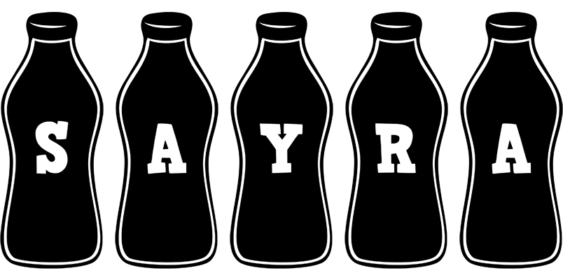 Sayra bottle logo