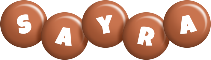 Sayra candy-brown logo