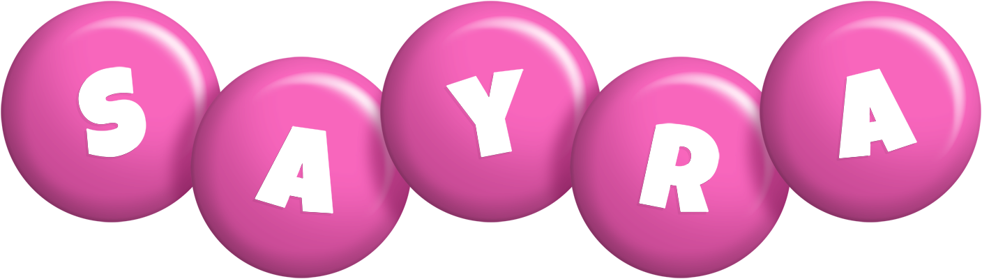 Sayra candy-pink logo
