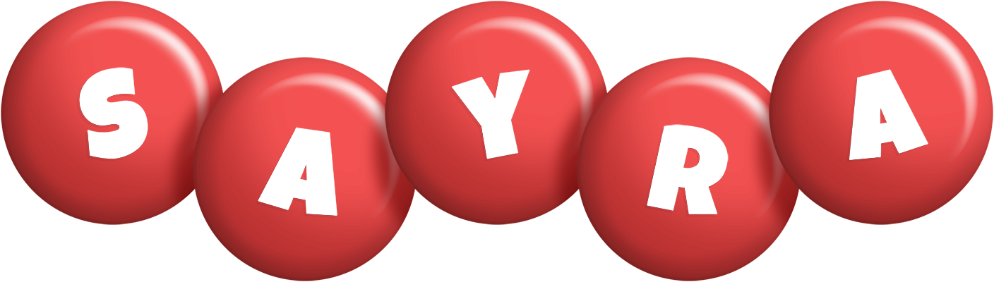 Sayra candy-red logo