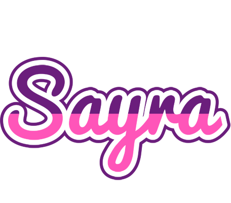Sayra cheerful logo