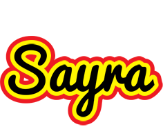 Sayra flaming logo