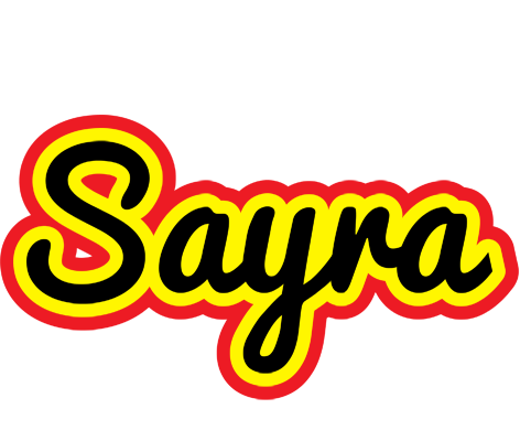 Sayra flaming logo
