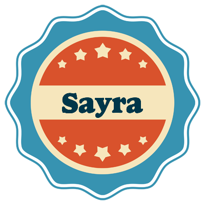Sayra labels logo