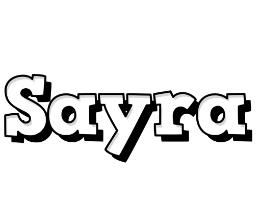 Sayra snowing logo