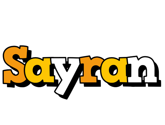 Sayran cartoon logo
