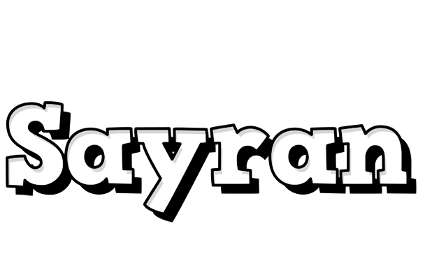 Sayran snowing logo