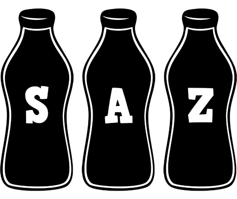 Saz bottle logo
