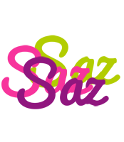 Saz flowers logo