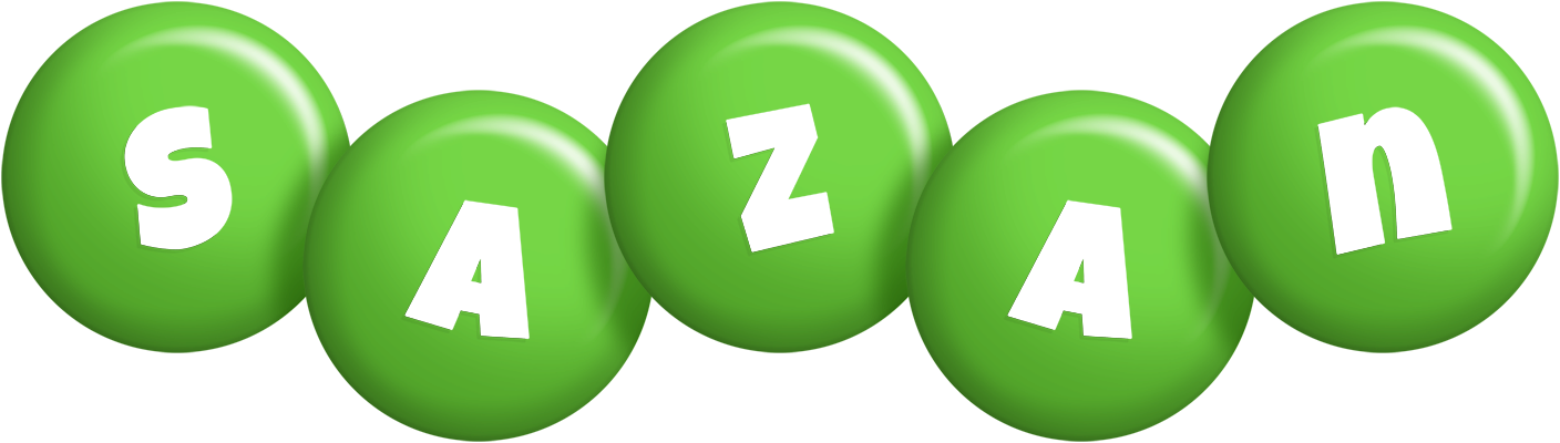 Sazan candy-green logo
