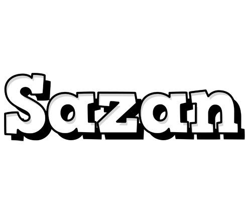 Sazan snowing logo