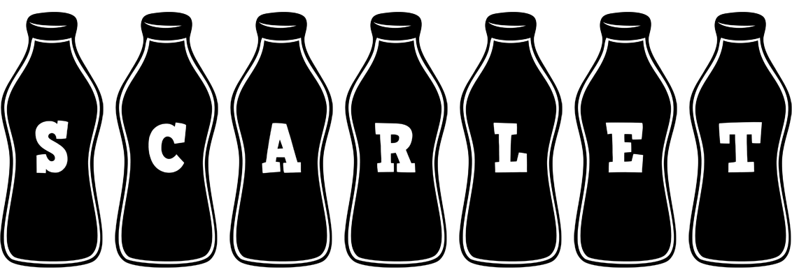 Scarlet bottle logo