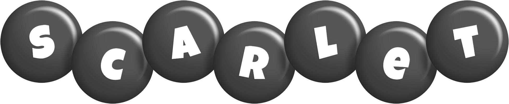 Scarlet candy-black logo