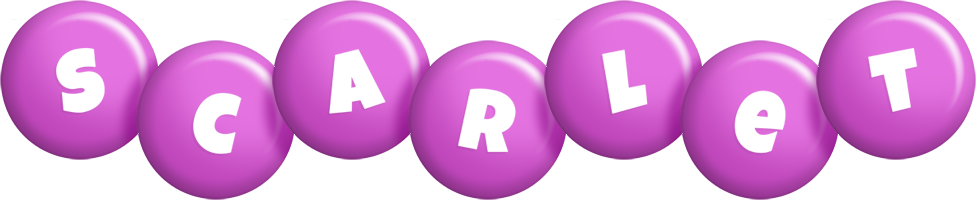 Scarlet candy-purple logo