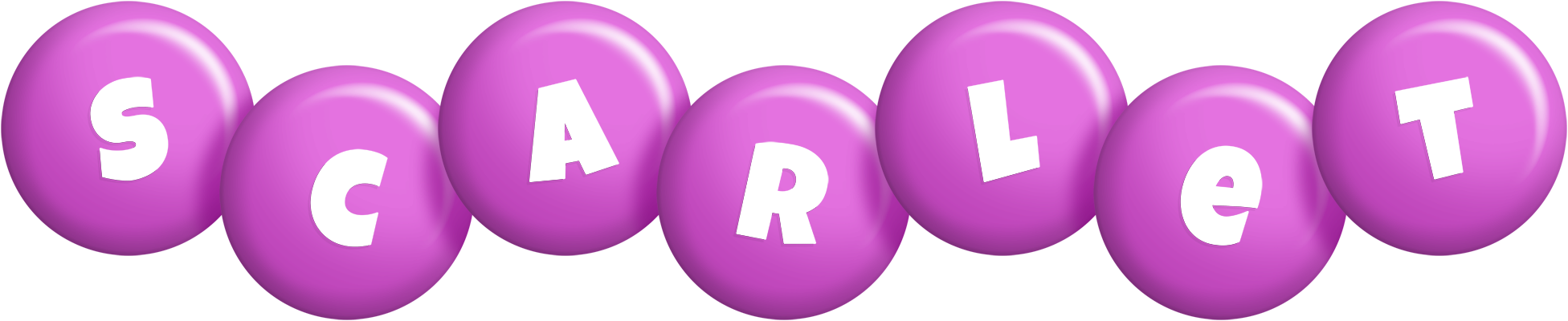 Scarlet candy-purple logo
