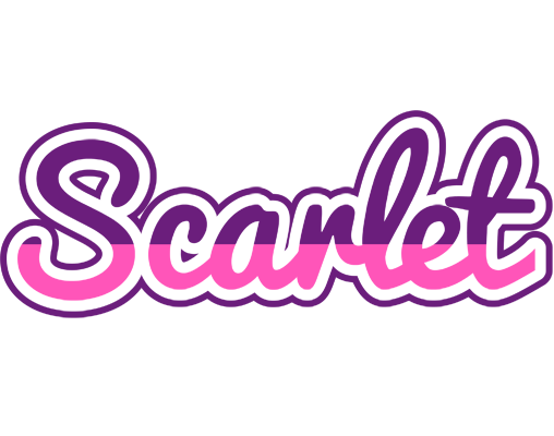 Scarlet cheerful logo