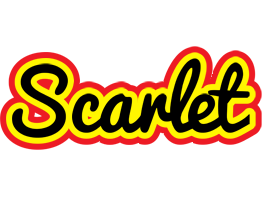 Scarlet flaming logo