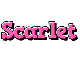 Scarlet girlish logo