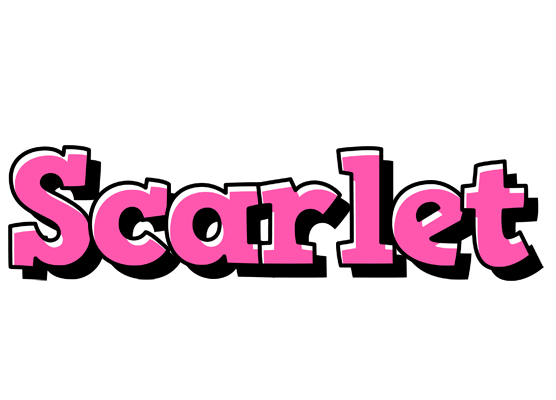 Scarlet girlish logo