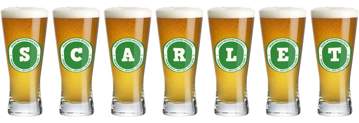 Scarlet lager logo