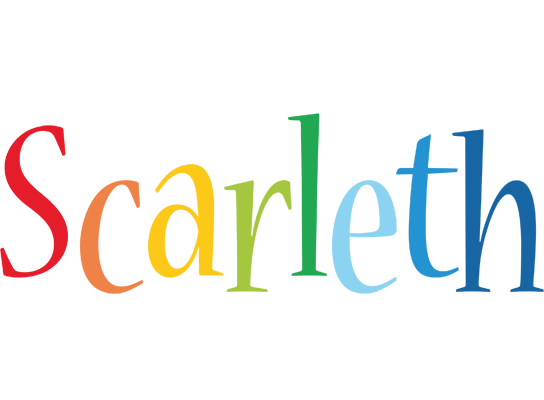 Scarleth birthday logo