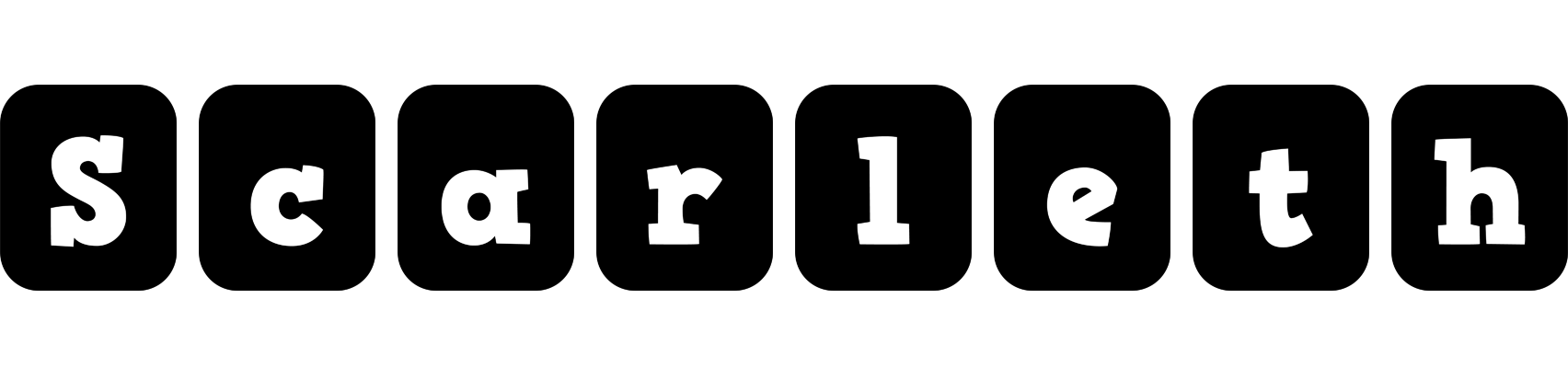 Scarleth box logo