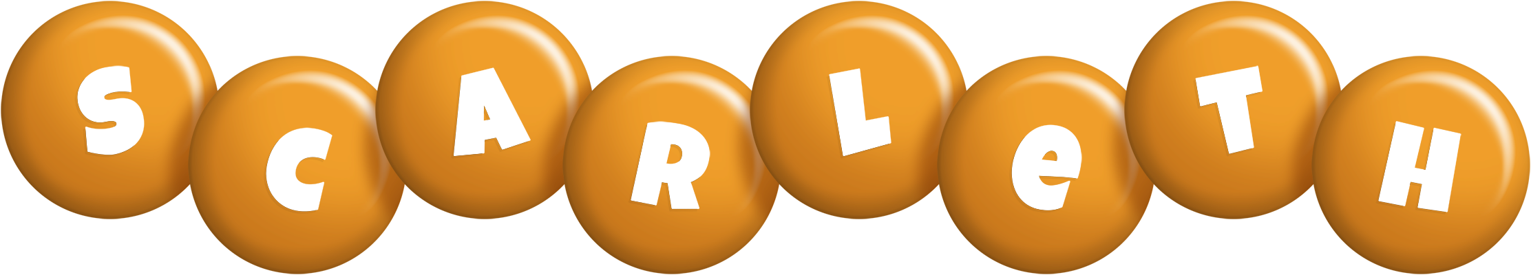 Scarleth candy-orange logo