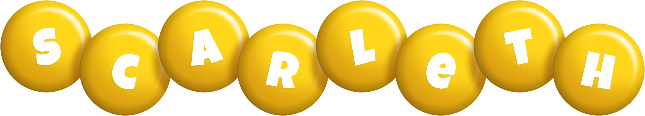 Scarleth candy-yellow logo