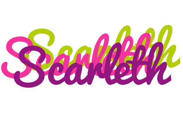 Scarleth flowers logo