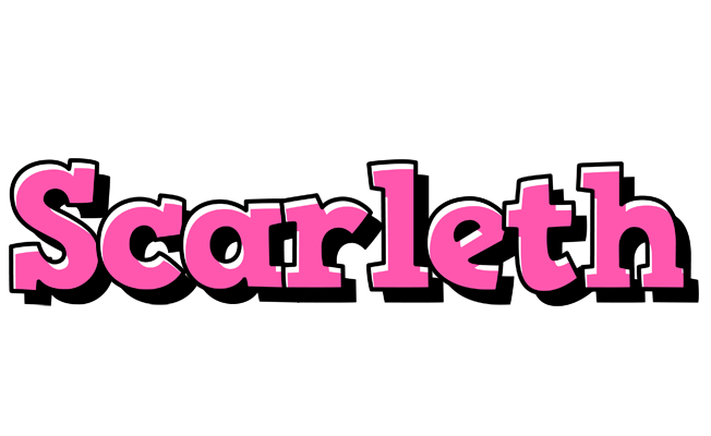 Scarleth girlish logo