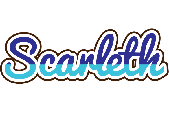 Scarleth raining logo