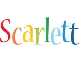 Scarlett birthday logo