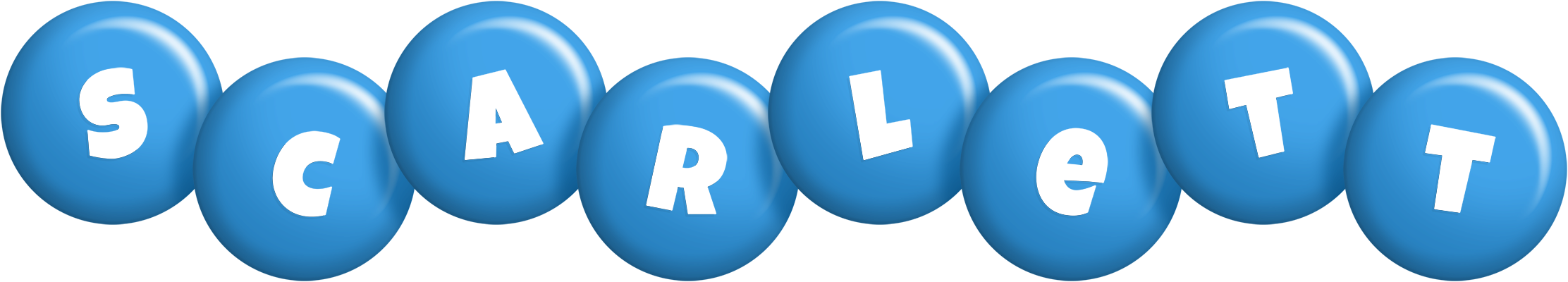 Scarlett candy-blue logo
