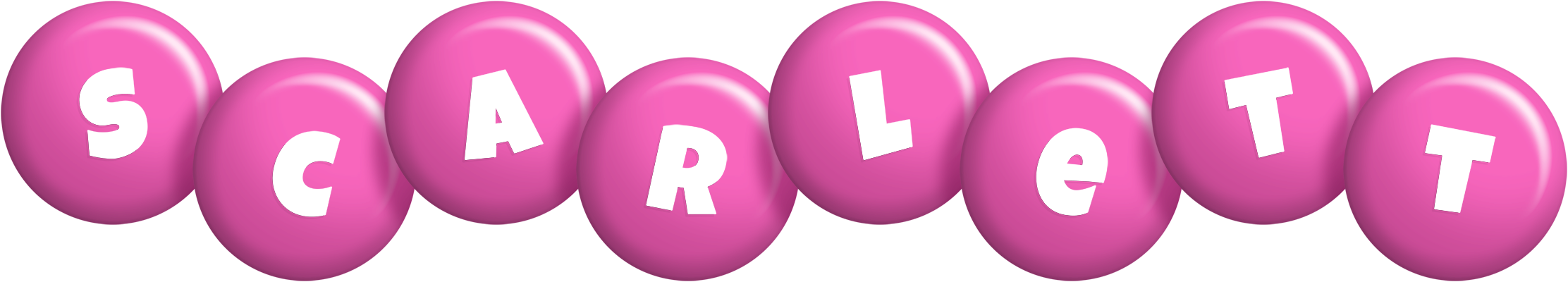 Scarlett candy-pink logo