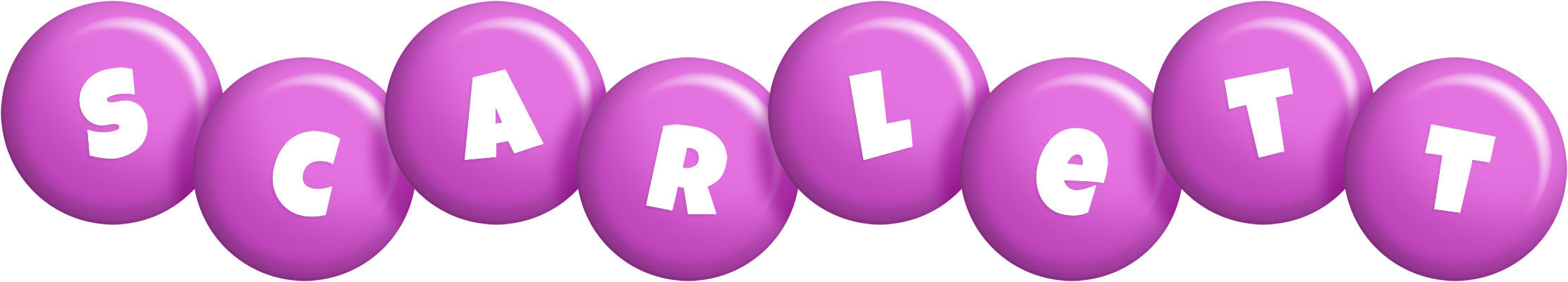 Scarlett candy-purple logo