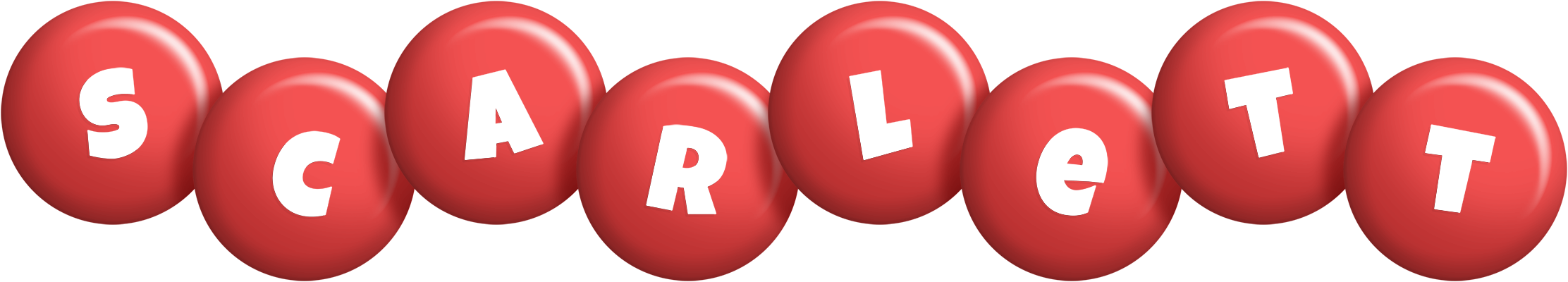 Scarlett candy-red logo