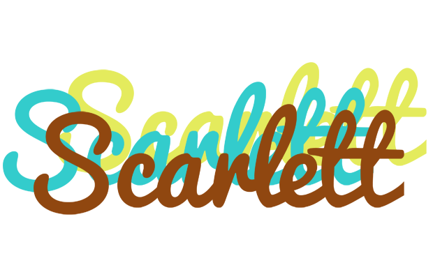 Scarlett cupcake logo