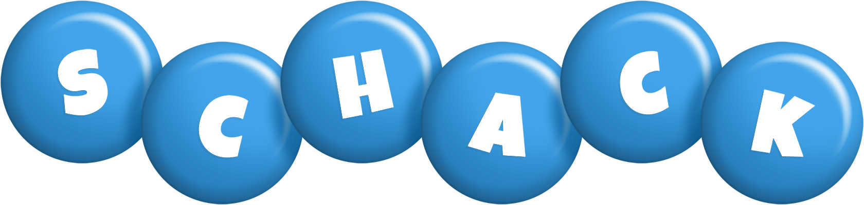 Schack candy-blue logo