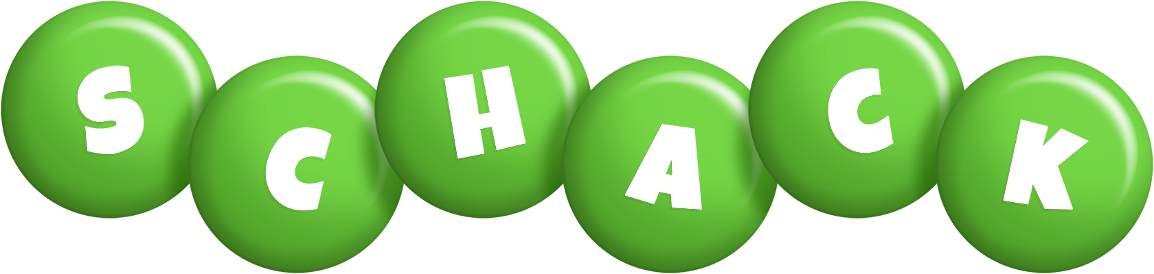 Schack candy-green logo