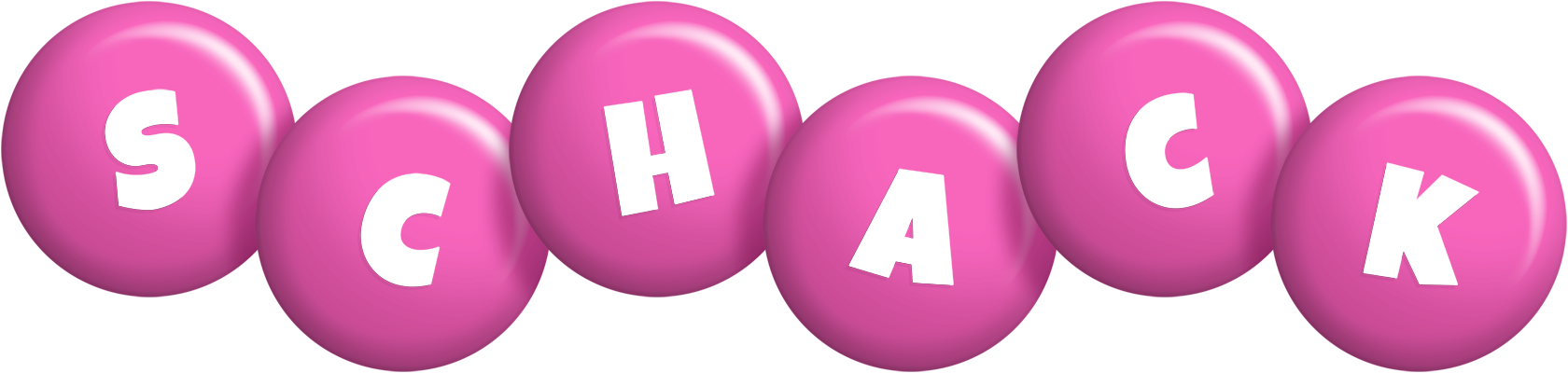 Schack candy-pink logo