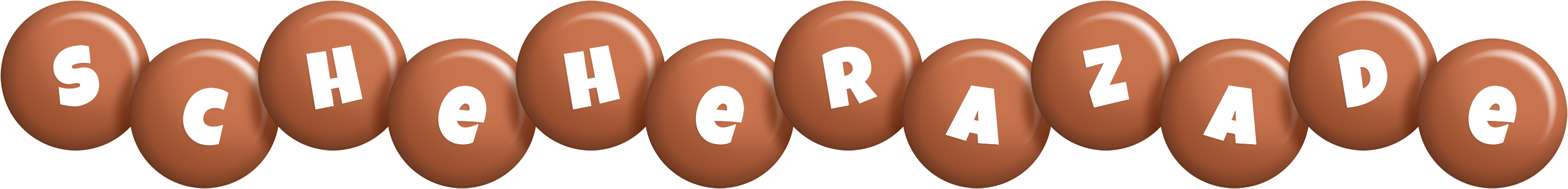 Scheherazade candy-brown logo